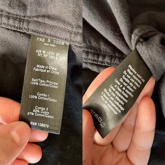 Rag & Bone Men’s Flannel Beach Shirt L - Picture 13 of 14